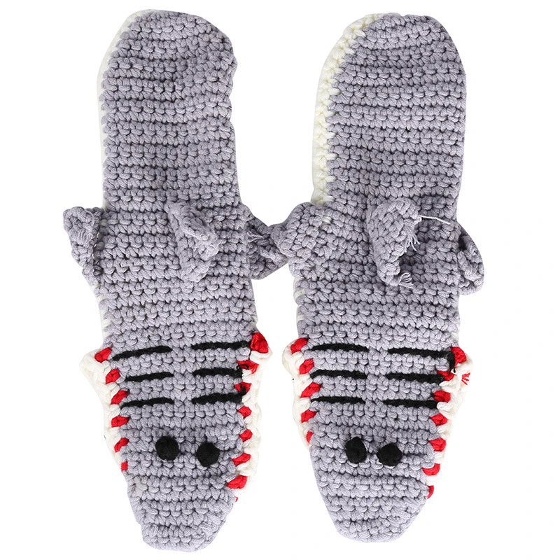 Christmas Knitted Warm Socks Crocodile Shark Knitted Socks Creative Floor Animal Sock Cute Hosiery Home Winter Warm Accessories