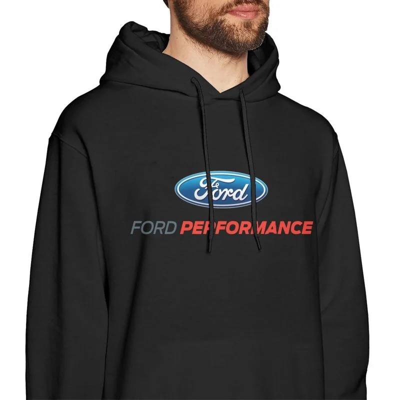 

Ford Performance Adult Tee Shirt Hooded Sweatshirt Ford Logo Hoodie Motor Company Car Enthusiast Pullover Hood Classic Retro