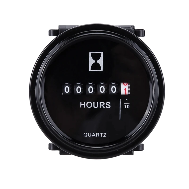 1 PCS DC 12/24/36V Digital Timer Quartz Parts Accessories For Marine Engine 2 Inch Waterproof Gauge Motorcycle Car Truck