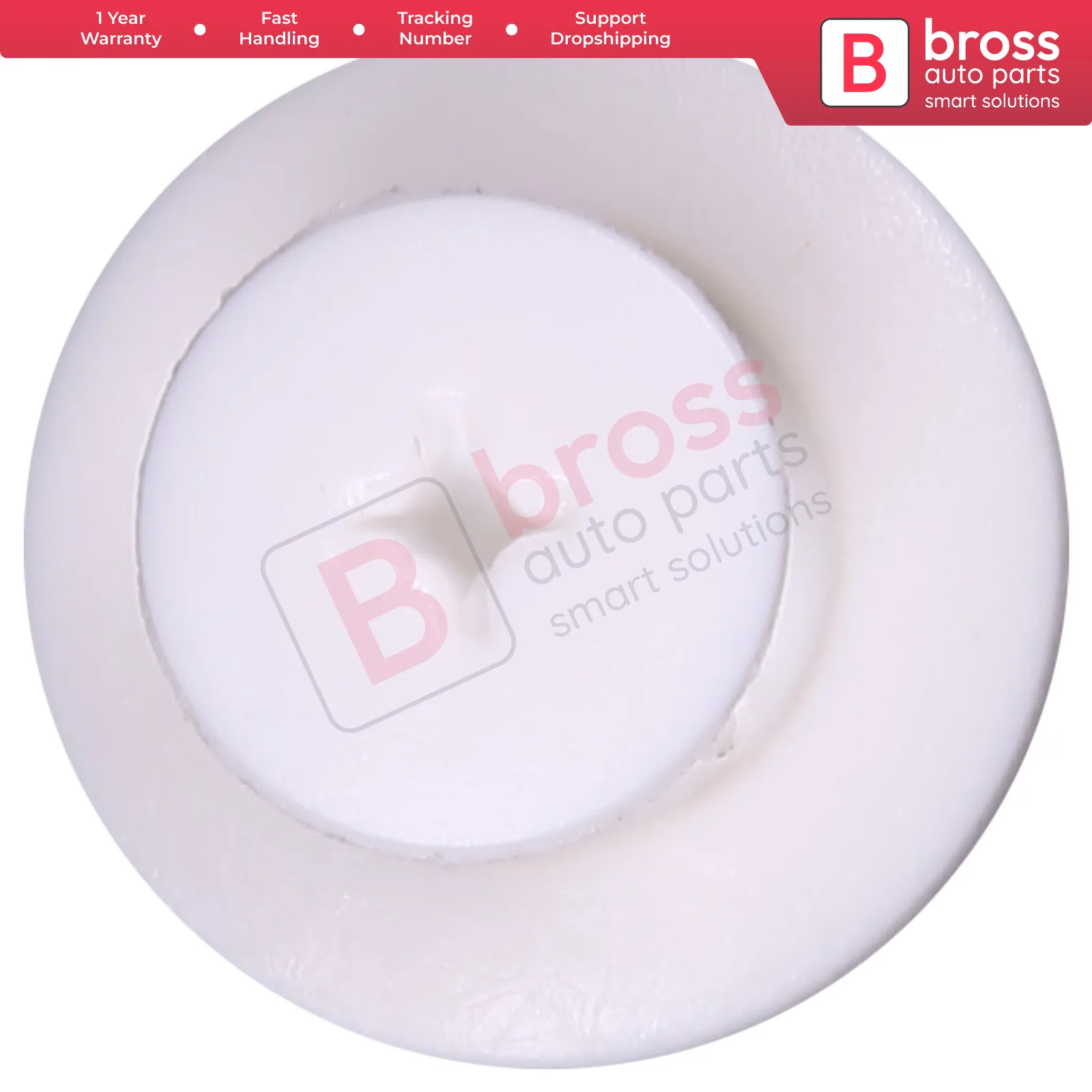 BCF109 10 шт. фиксатор бампера, белый для Hyundai : 86590 28000 Kia : 0G03250037A; Mazda : B092 51 833; Ford : MB 455