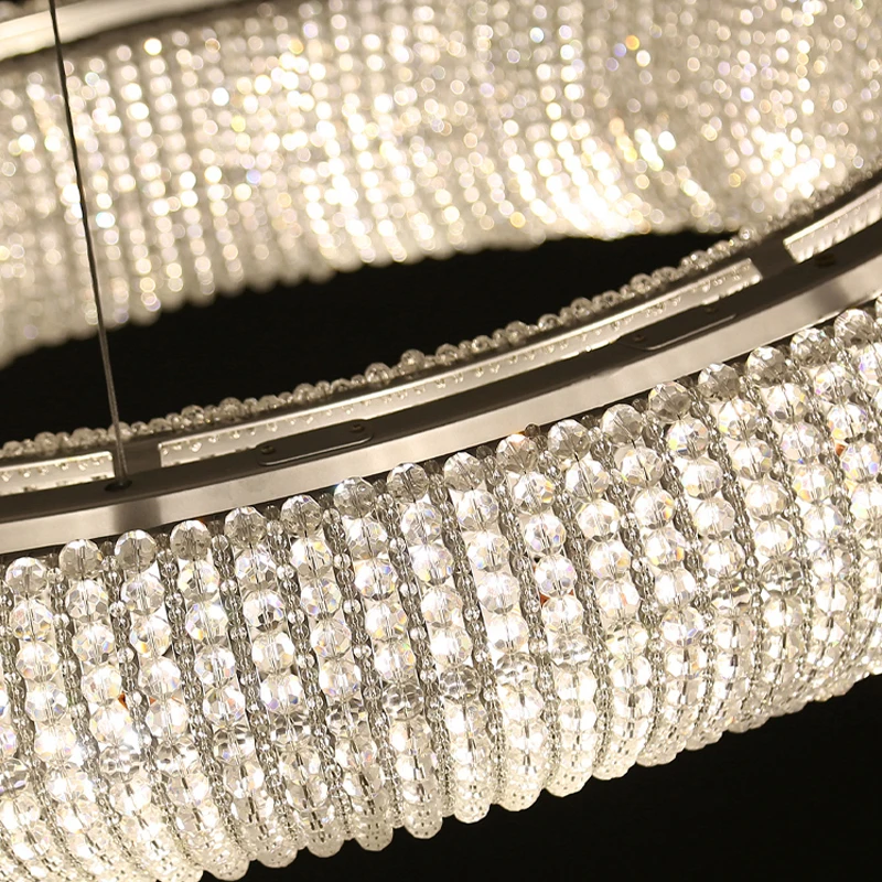 Хрустальная люстра FKL Современная хромированная круглая дизайнерсветильник