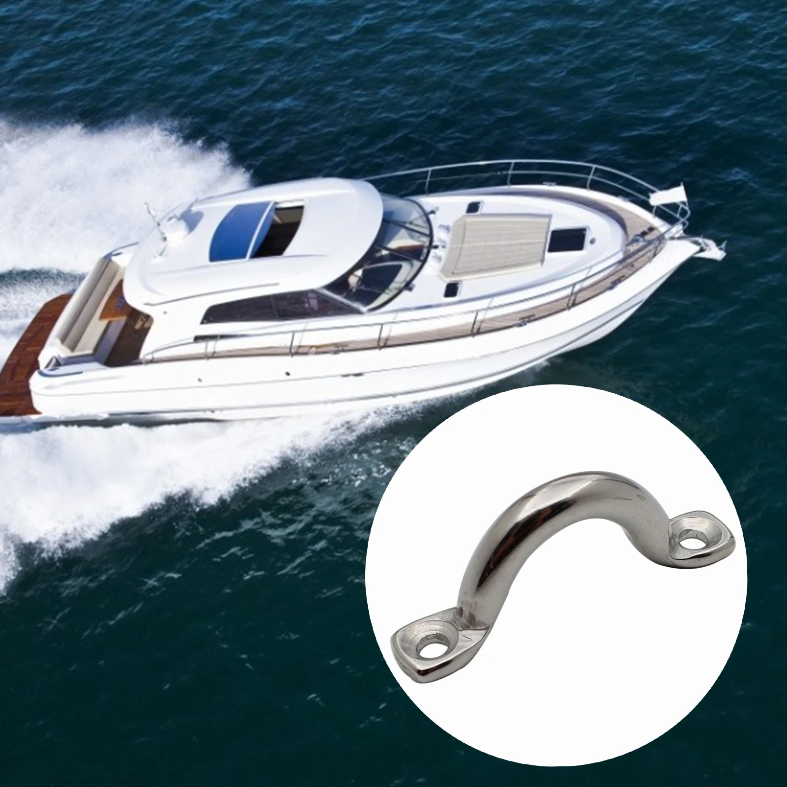 

U-образное седло из нержавеющей стали 316, горб Для Каяка, яхты, такелажа, Двухсторонний болт, защелкивающийся крючок, морской класс, лодка, U-об...