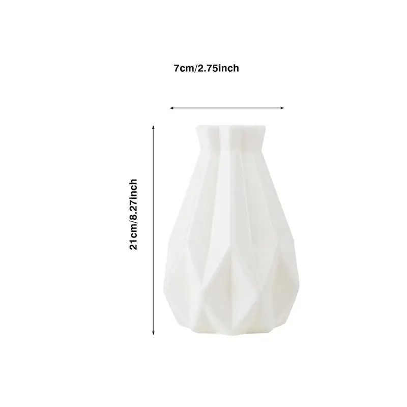 Modern Vase Flower Vases Decorative Prevent Fall Contemporary Geometric Irregular Farmhouse Vase Table Centerpieces Ornament images - 6
