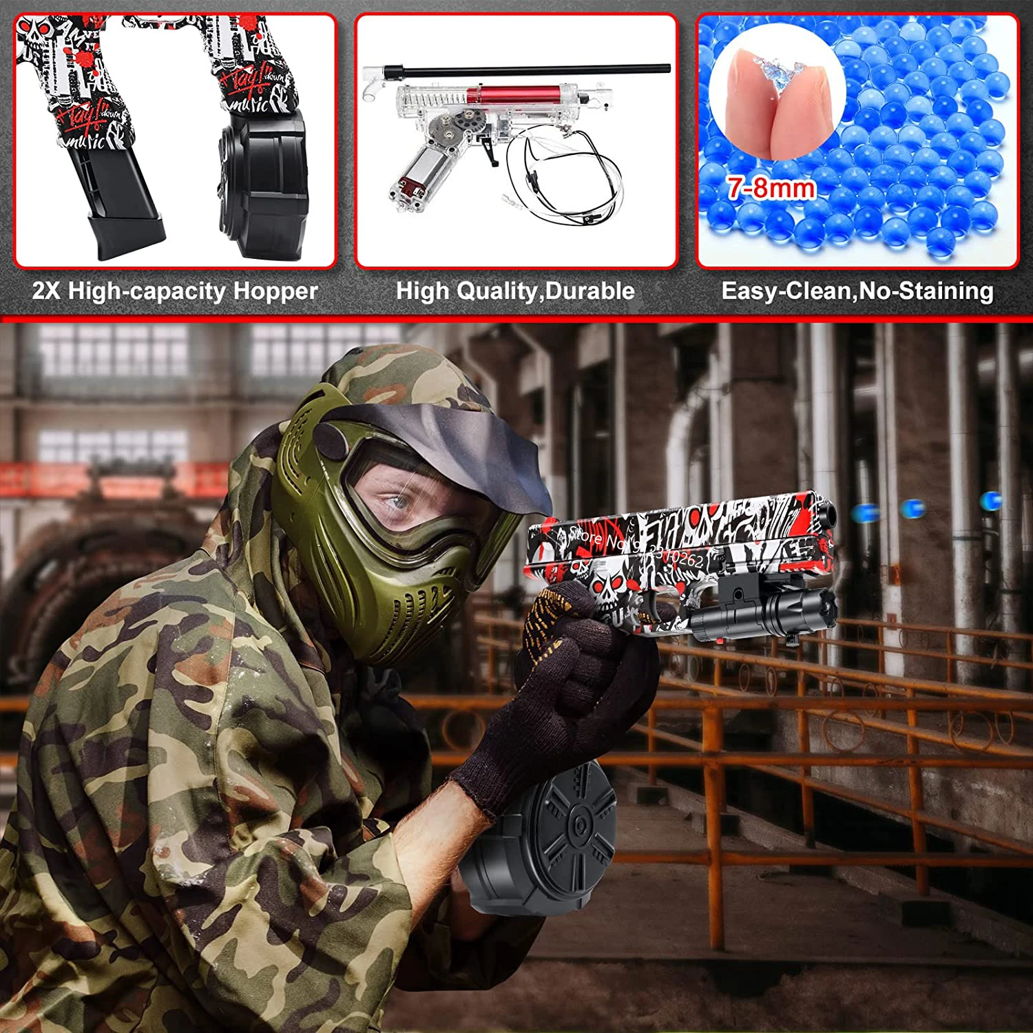 Новый Цвет Электрический Desert Eagle Airsoft X-2 Glock Gel Blaster игрушечный пистолет-брызговик