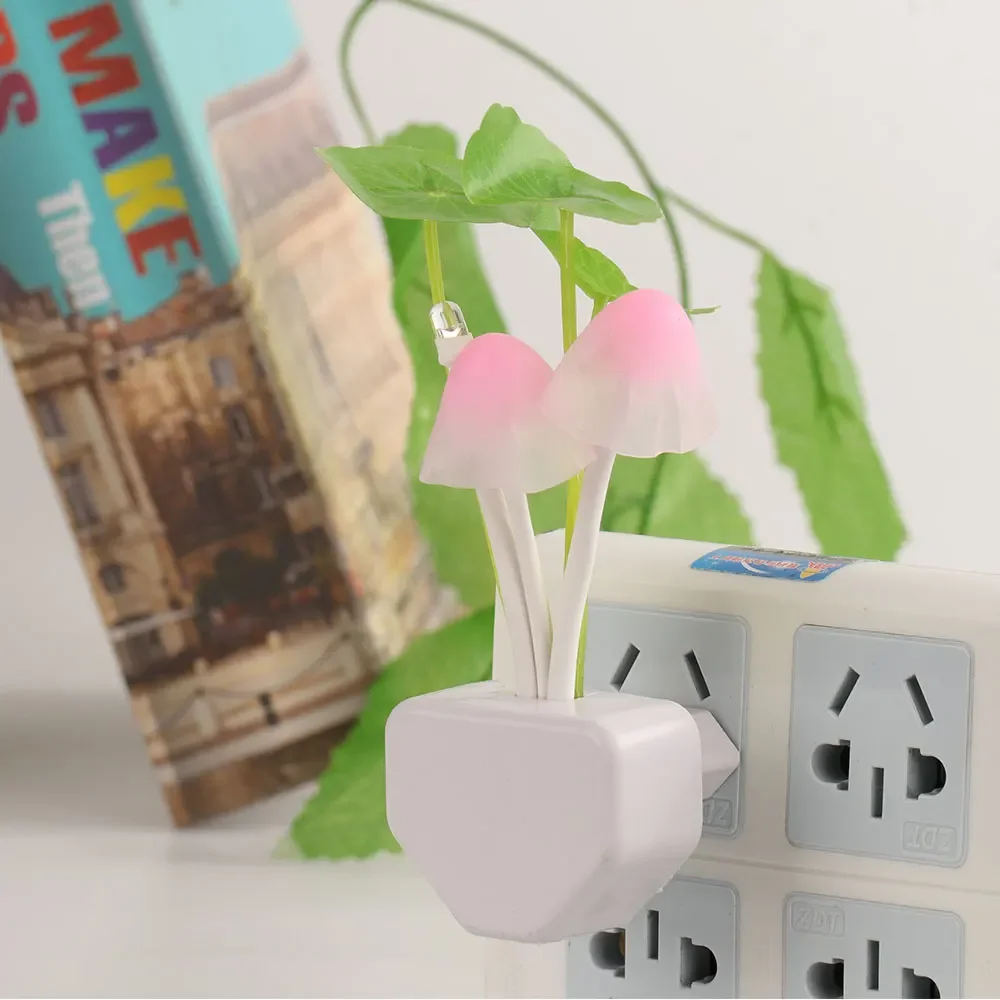 Новинка Гриб Грибок Ночник ЕС США Вилка Для Plug Dream Water Красочная Лампа 3 Трава Luminaria