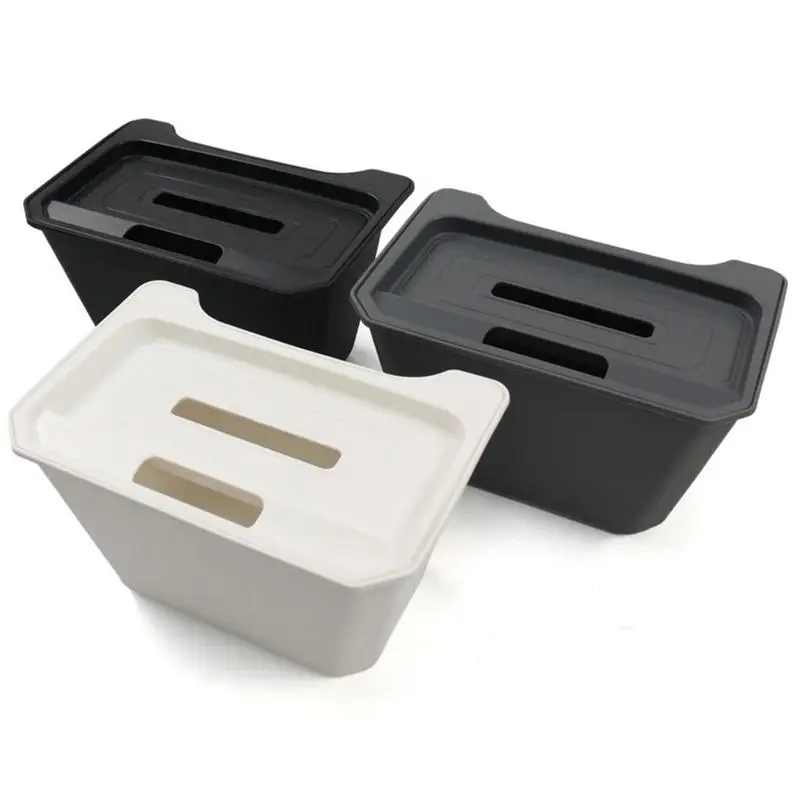 

Car Rear Center Console Organizer Box Auto Mid Seat Storage Pocket Automotive Tray TPE For Tesla Model 3 Model Y Car Accsesories