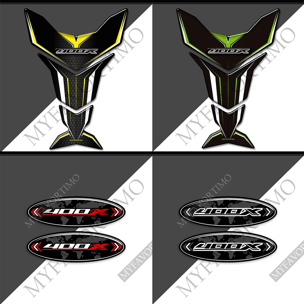 

Fuel Oil Kit Knee Helmet Tank Pad For Honda CB400X CB 400 X 400X Stickers Decal Protector Fairing Fender Emblem Logo