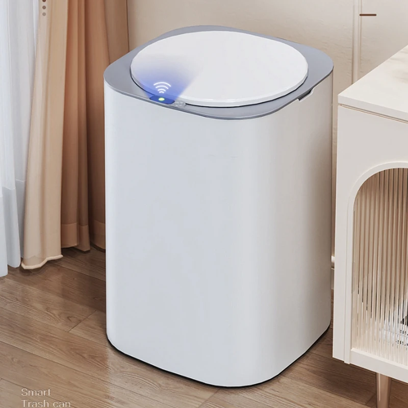 

Мусорная корзина с умным датчиком, Индукционная мусорная корзина, роскошное водонепроницаемое ведро с крышкой для кухни, спальни