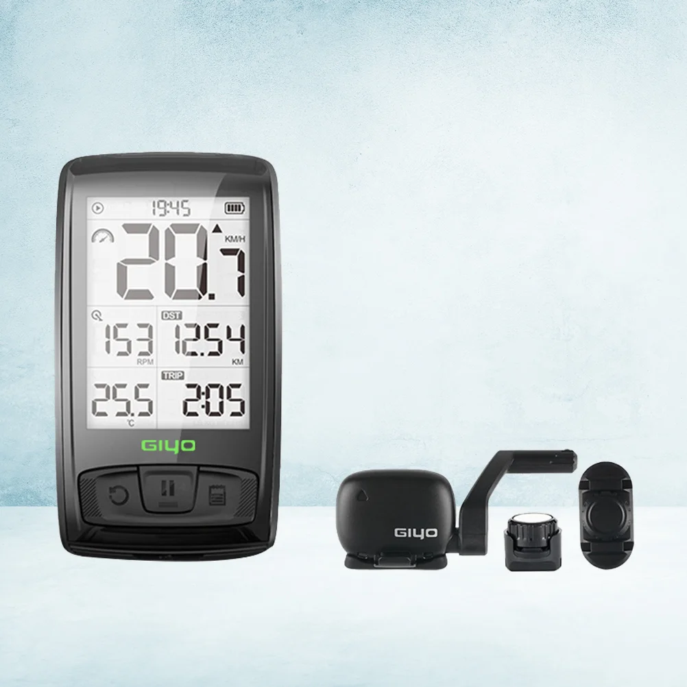 

1Pc USB Rechargeable Tachometer Wireless Back Light Single Bike Speedometer Display for Cycling (Black)