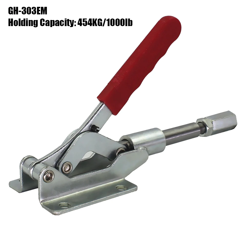 

GH-303EM Woodworking Lever Clamp Horizontal Toggle Clamp Quick-Release Workbench Clamping 454Kg 1000lbs Clamps Carpentry Tools