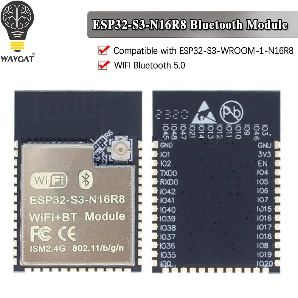 Двухъядерный WiFi и Bluetooth-совместимый модуль MCU беспроводной Интернет вещей