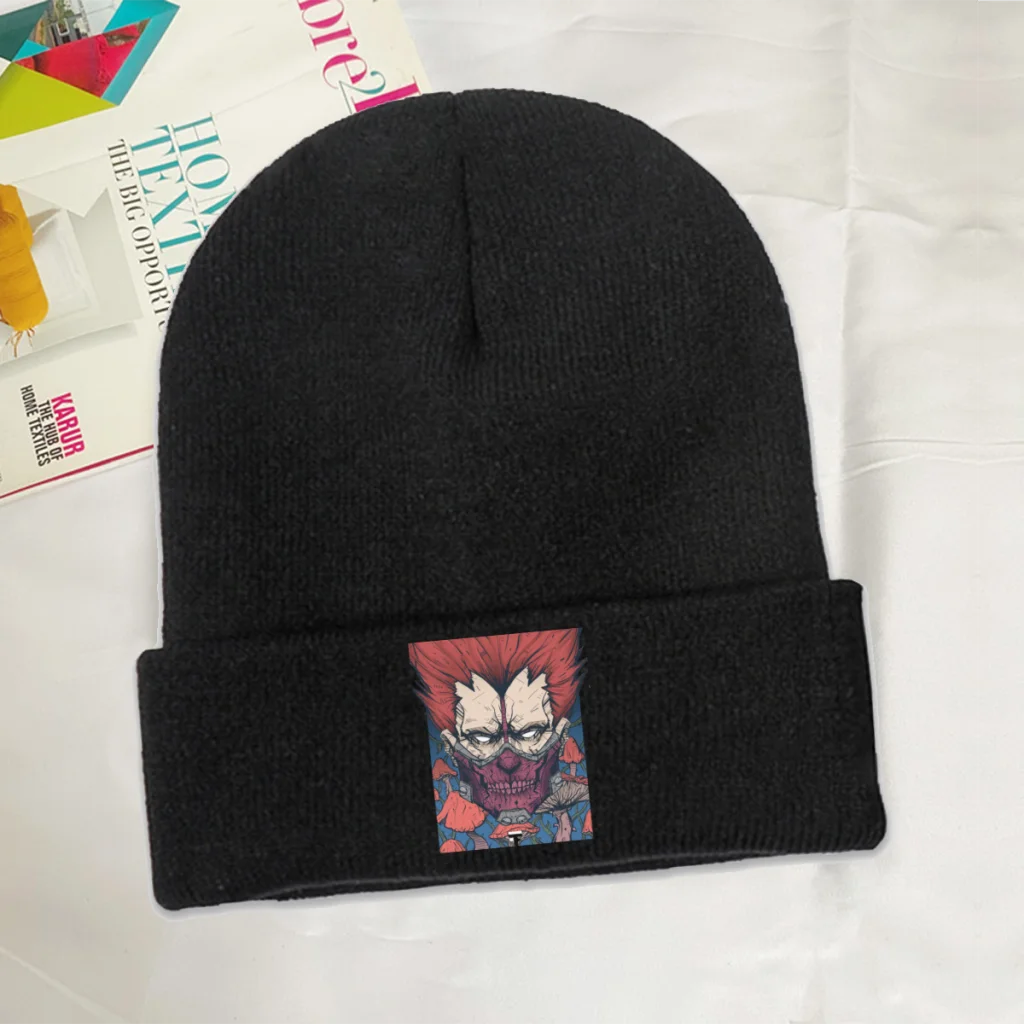 

Mask Skullies Beanie Dorohedoro Japanese Manga Series Knitted Bonnet Adults Warm Caps Outdoor Kawaii Brimless Elastic Hats