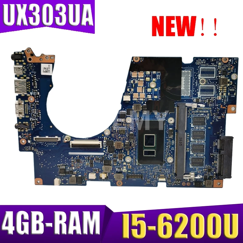 

Akmey UX303UA Motherboard For ASUS ZenBook UX303UA UX303U UX303UB U303U Ultrabook motherboard UX303UA Mainboard i5-6200U 4GB RAM