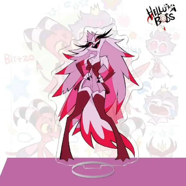 Брелок Helluva Boss в стиле аниме женский брелок для ключей мужчин акриловый