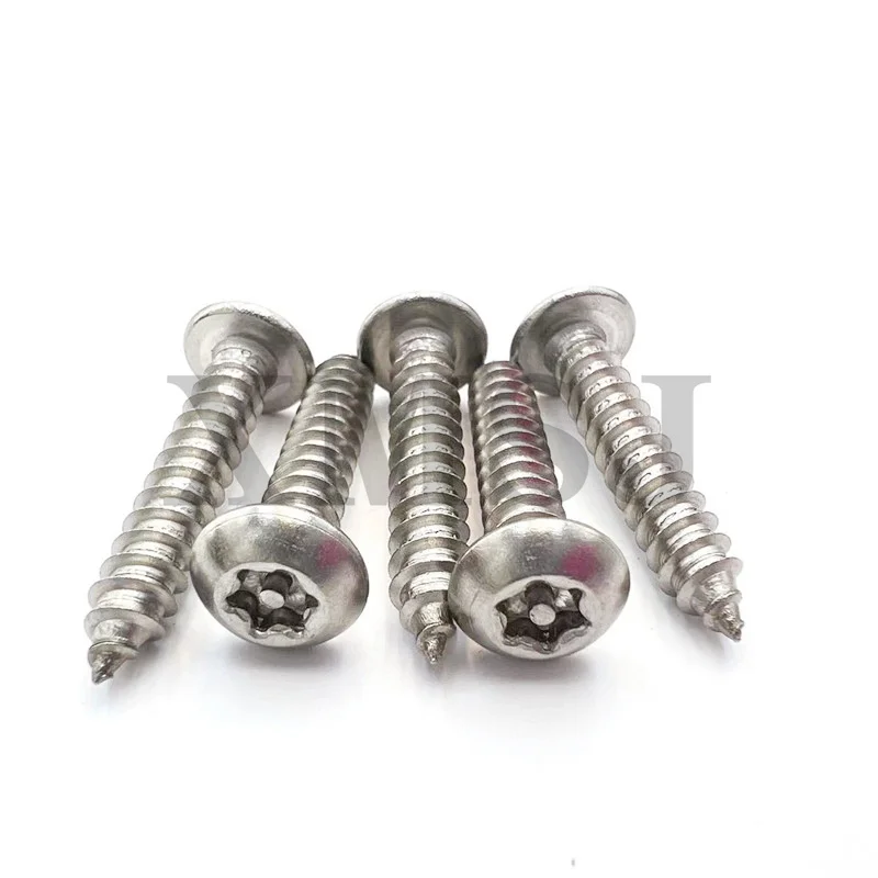 

10 шт. M2.9 M3.5 M3.9 M4.2 M4.8 304 A2-70 шестилопастная звездообразная скругленная головка со штифтом Самонарезающий деревянный винт