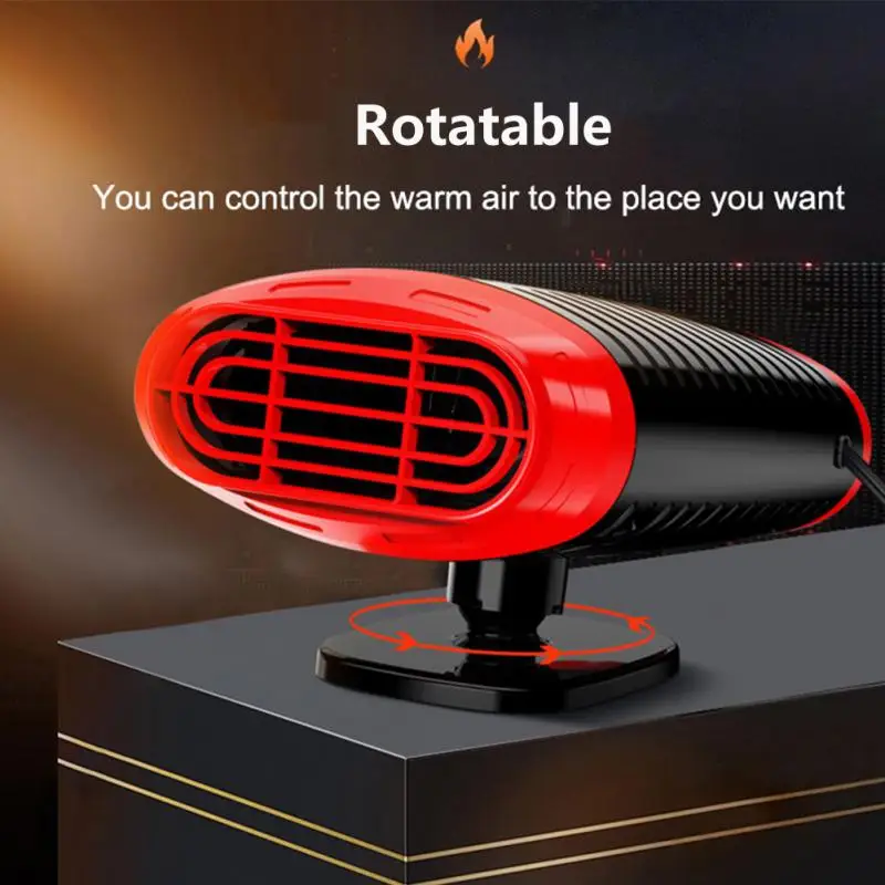 

Портативный обогреватель лобового стекла 2 в 1, 150 Вт, 12 В/24 В