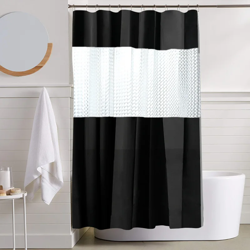 Beautiful Luxury Shower Curtain Black Abd White Art Waterproof Shower Curtains White Cortinas De Ducha Bathroom Decor BW50YL