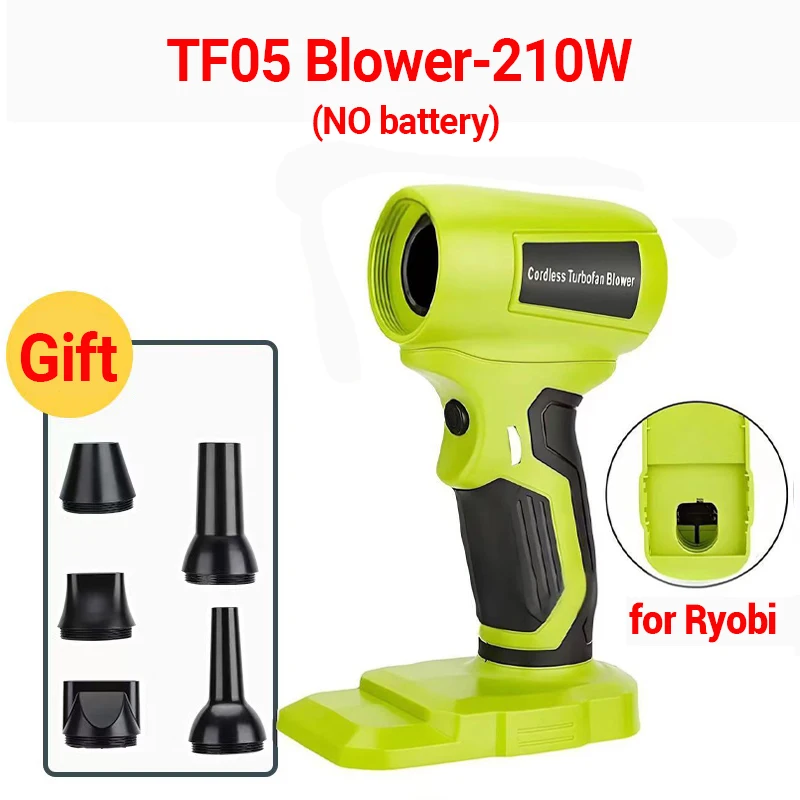 

Беспроводной Ручной Жесткий Вентилятор 210 Вт С Пылесборником Для Makita/Bosch/Dewalt/Milwaukee/Ryobi, Аккумулятор 18-20 В