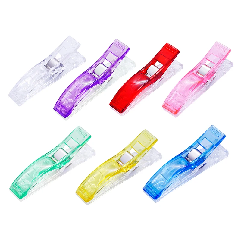 

Nonvor 10/20Pcs Large Sewing Clips Multicolor Plastic Clips Fabric Clamps Patchwork Craft Clips Clothing Clips Quilting Tools