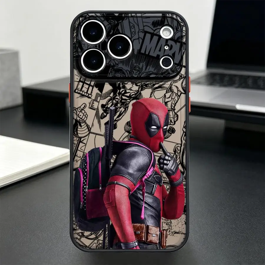 Фото Чехол-накладка Funda Back для iPhone 17 Pro Max 14 16 Plus 12 13 Mini 17e 11 15 XS XR Air 7 8 SE Deadpool Love №3
