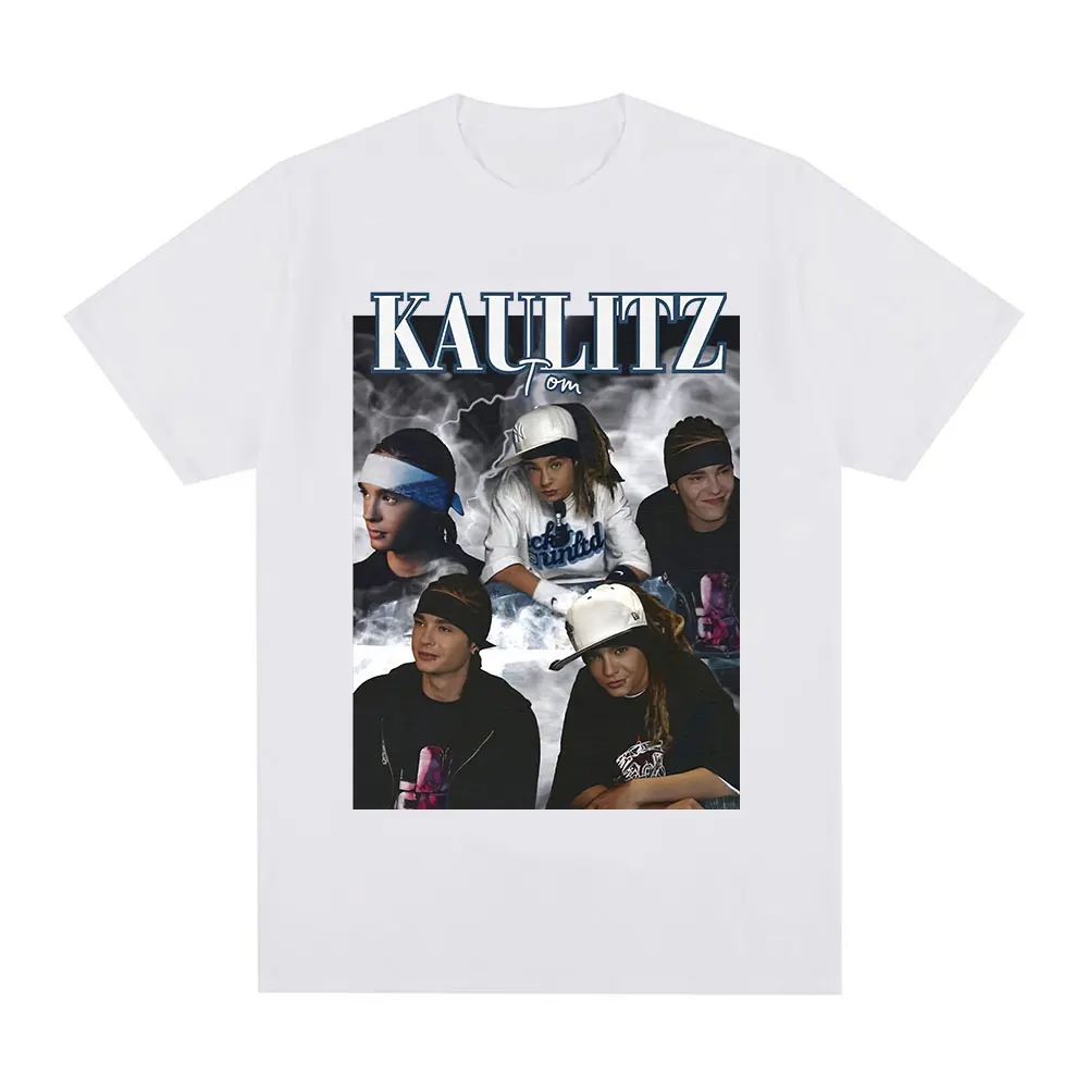 Rock Band Tokio Hotel Tom Kaulitz Graphic T Shirt Men Clothes Hip Hop Punk Gothic T-shirt Cotton Oversized Short Sleeve T-shirts |