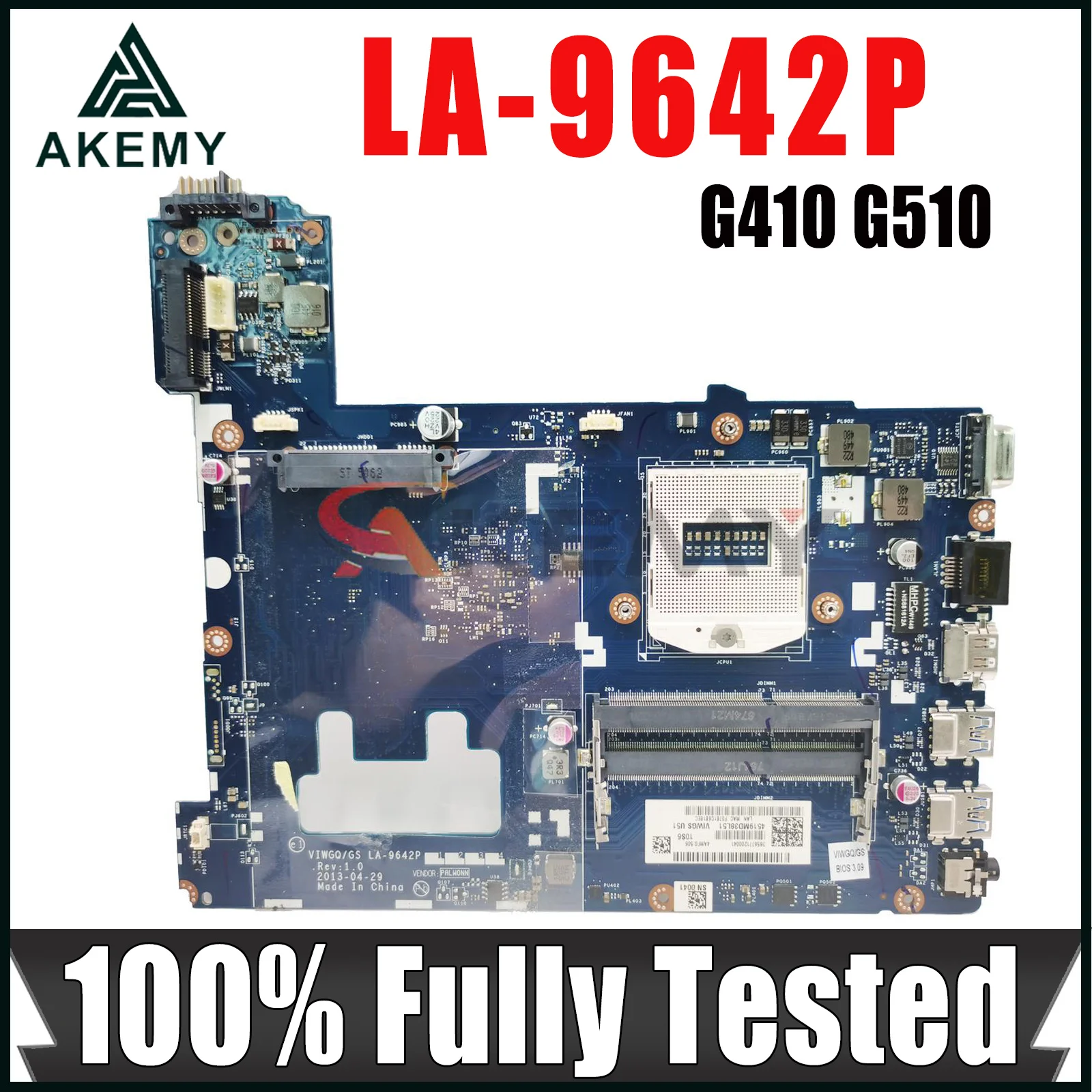 

For Lenovo Ideapad G410 G510 Laptop Motherboard With HM86 Chipset UMA Fru:90003691 90003683 VIWGQ/GS LA-9642P 100% Fully Tested