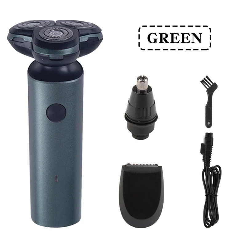 

Электрическая бритва Водонепроницаемая триммер для бороды Быстрая зарядка триммер для усов Беспроводная 3 в 1 бритва триммер для мужчин