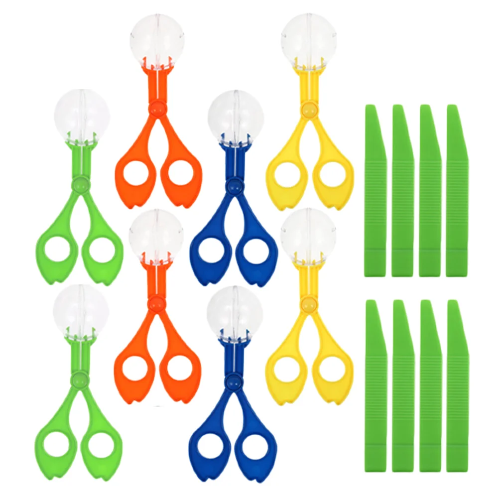 

8 Sets Scissors Clip Tweezers Kids Outdoor Toys Bug Catcher Toddler Insect Tongs Plastic Bugs Catching Child Children Supplies