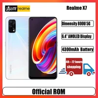 Original Realme Smartphone Dimensity 800U Octa Core 6 43 inches AMOLED 6GB 128GB 64MP Camera 4300 mAh Fast charging 65W