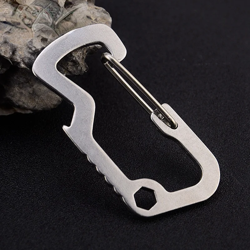 

1pc Retractable Keychain KeyRing ID Badge Holder Metal with Steel Wire Multitool Carabiner Clip Name Tag Card Holders Stationery