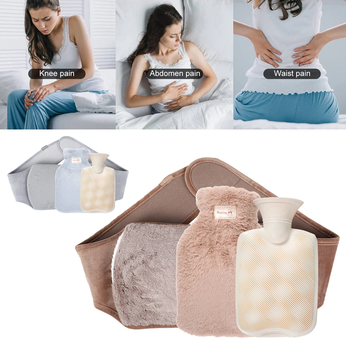 

3 шт., Портативная сумка для горячей воды, 1000 мл