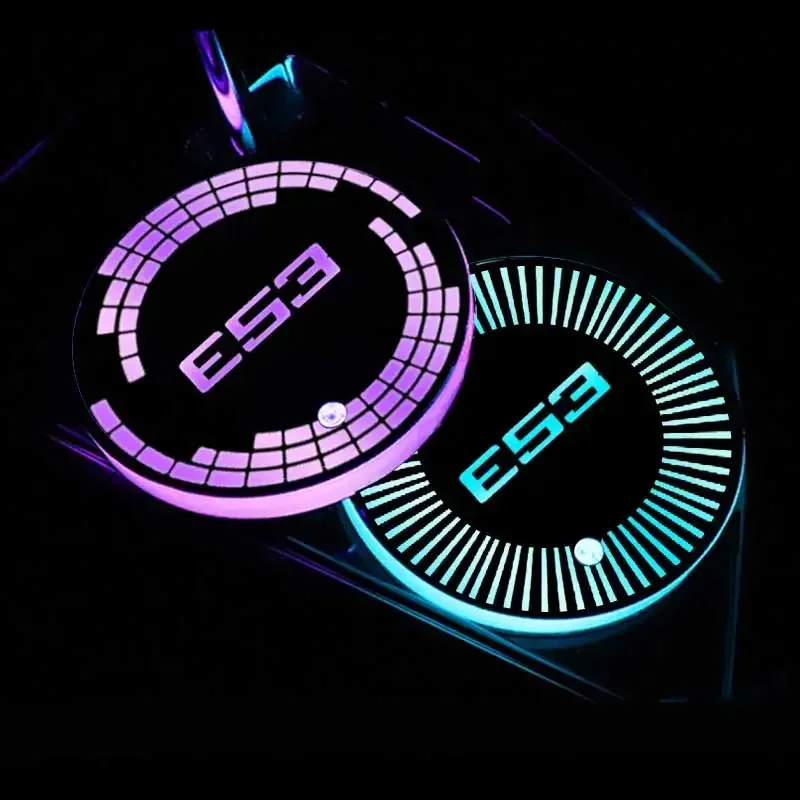 Красочные меняющиеся огни светодиодная автомобильная подставка для чашки с