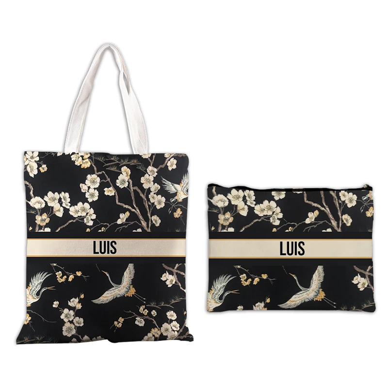 

Канвасная косметичка с цветочным именем