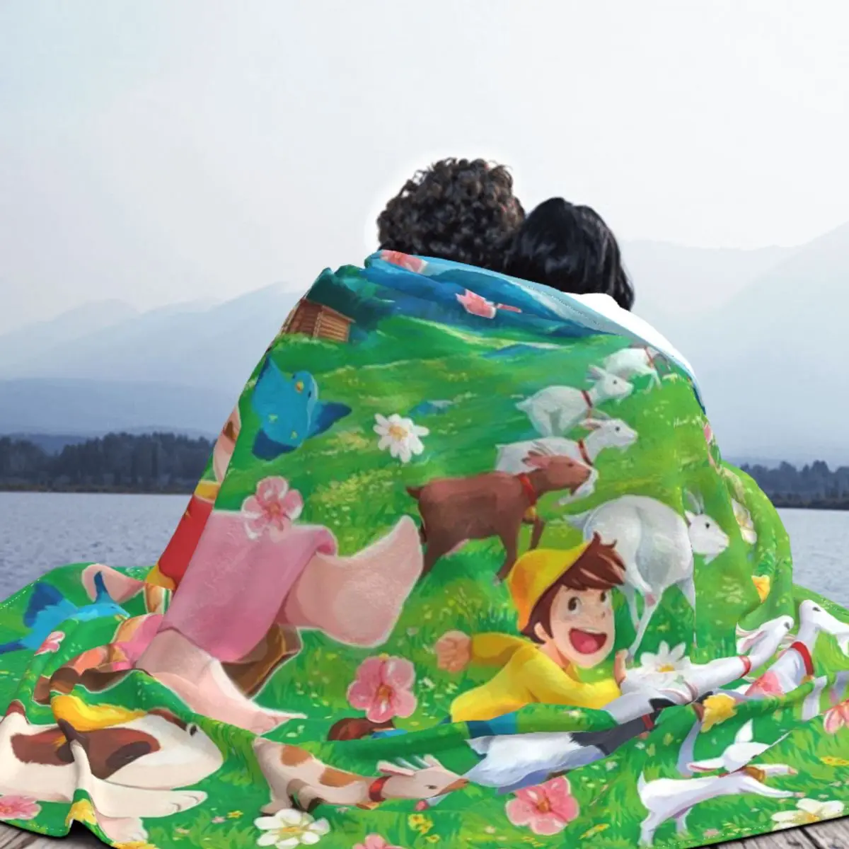 Бархатные Одеяла Heidi из аниме Девочка Альп теплые одеяла с мультяшным рисунком