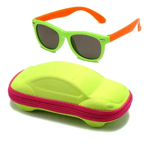 Kids Silicone Round Sunglasses Classic UV400 Eyewear for Boys Girls Computer Goggles Children Sungla