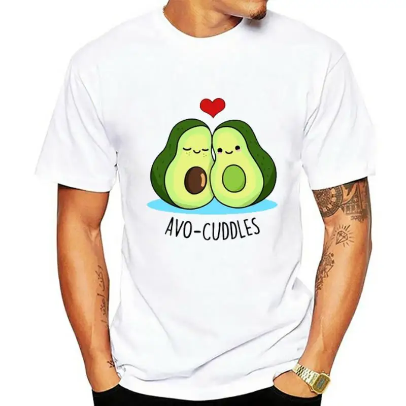 Летний модный топ женская футболка с авокадо мультяшным принтом уличная одежда