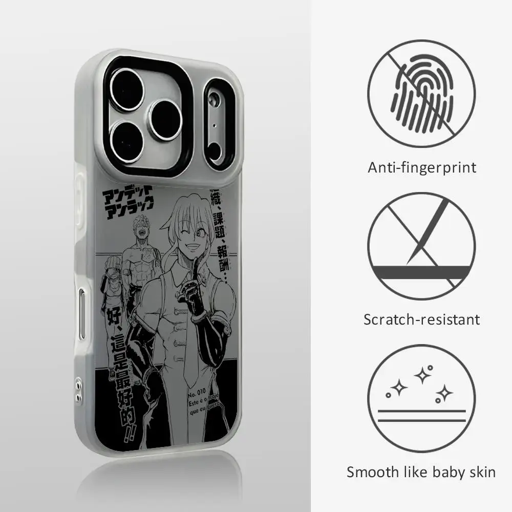 Фото Прозрачный противоударный мягкий чехол Undead Unluck для iPhone 17 16 15 14 13 12 11 Pro Max Plus Mini №3