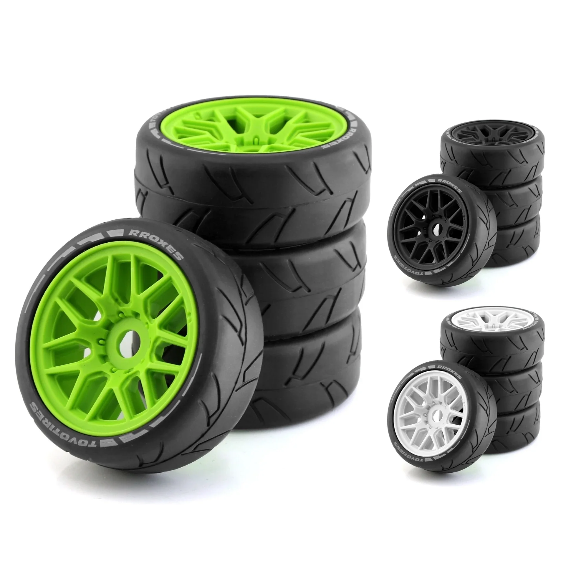 4 шт. 103 мм 1/8 RC внедорожный багги раллийные автомобильные шины колеса 17