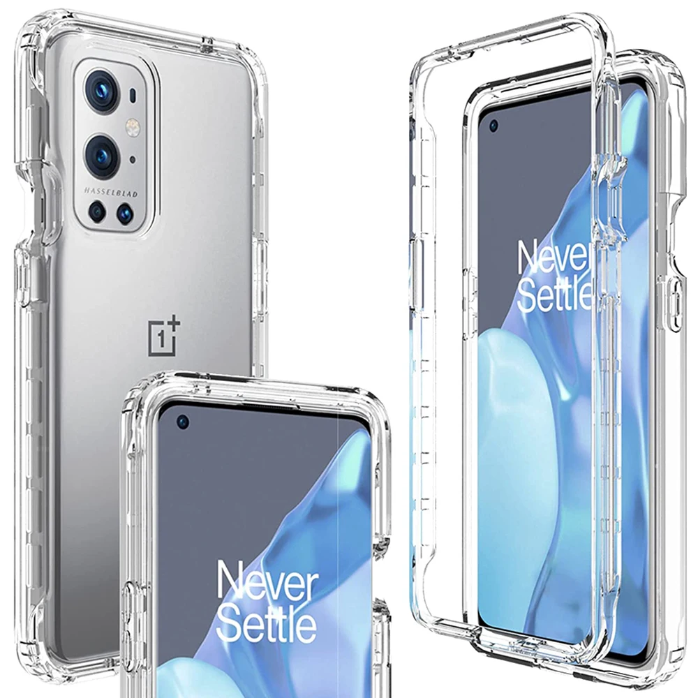 

For Oneplus 9 Pro Case,360 Full Protection Crystal Clear Back Cover Shockproof Case for Oneplus Nord N10 N100 N200 5G