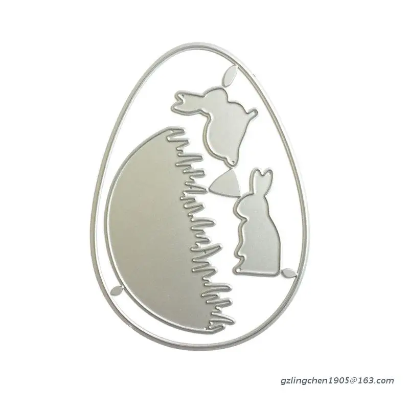 

Easter Bunny Metal Cutting Dies Stencil Scrapbooking DIY Album Stamp Paper Card Embossing Decor Craft P8DE