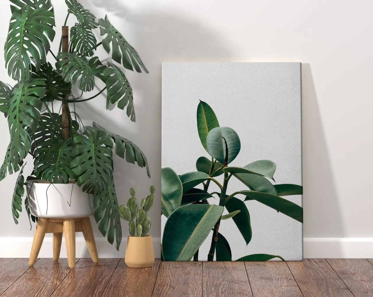 

Холщовый стол BK для дома с дизайном зеленых растений, 70x100 см-1