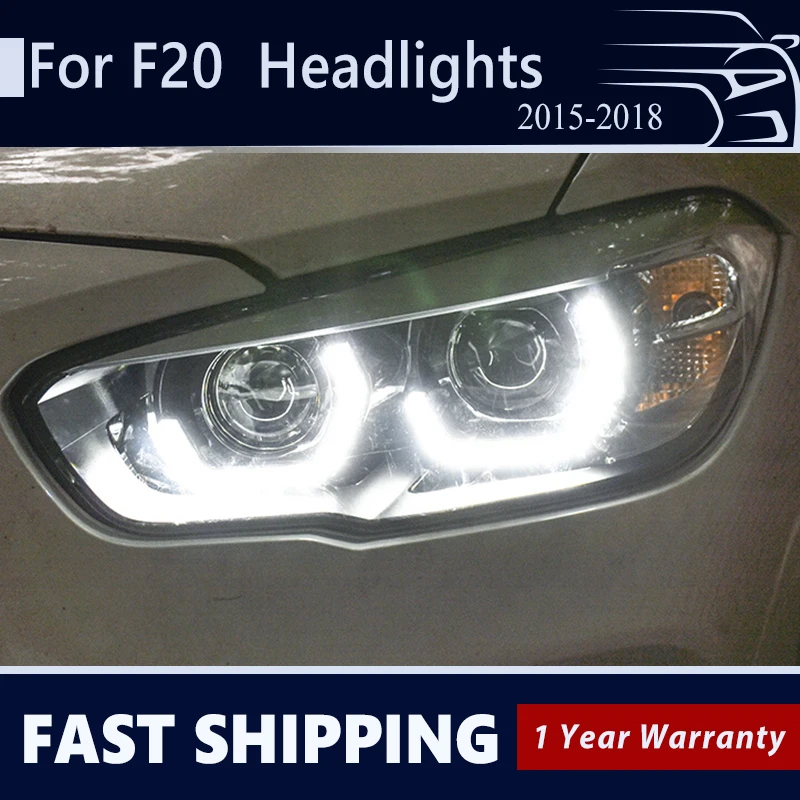 

Автомобильный стайлинг фары для BMW 1 серии F20 фары 2015-2018 фары полный свет с динамическим поворотным сигналом передняя лампа