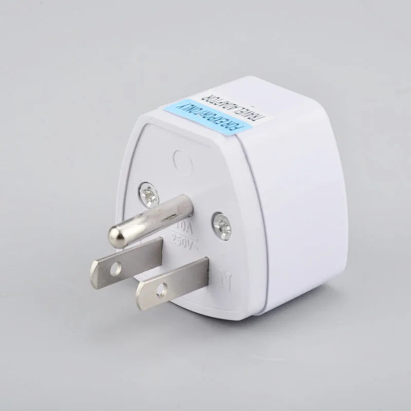 3-контактный дорожный адаптер питания для Великобритании/США/ЕС/Австралии в США JP