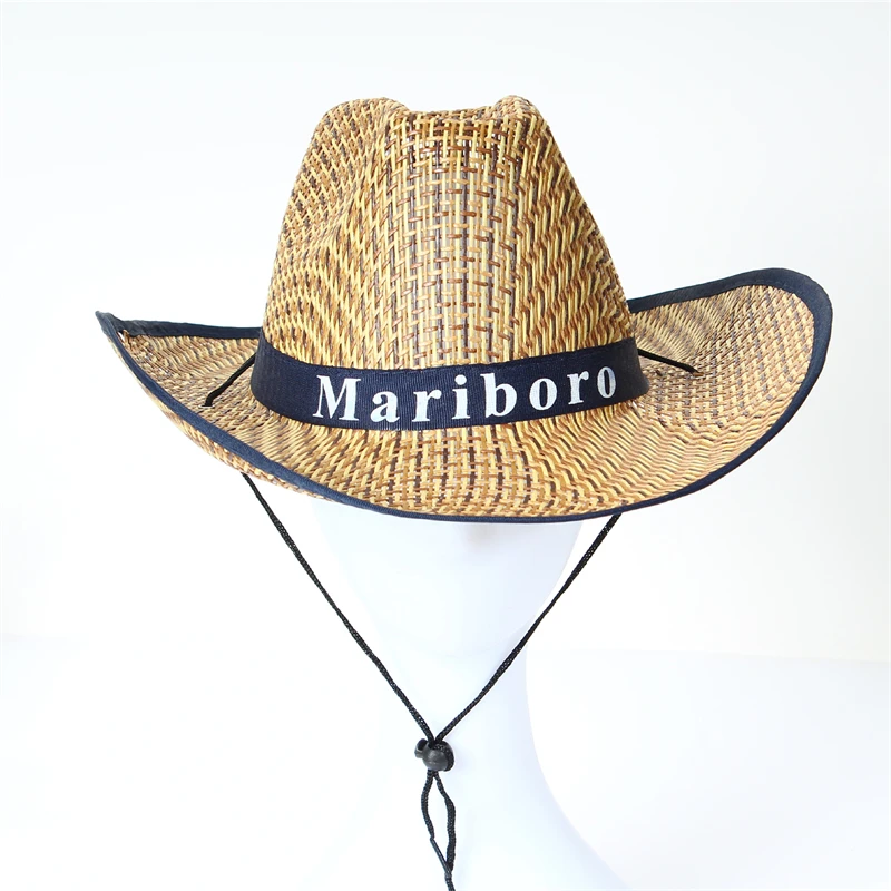 Шляпа мужская соломенная модная пляжная Панама аксессуары от солнца козырек