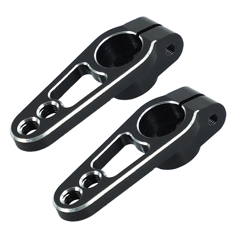 

Рулевой сервопривод из алюминиевого сплава 25T 31 мм для радиоуправляемой машинки, черный цвет, 2 шт.