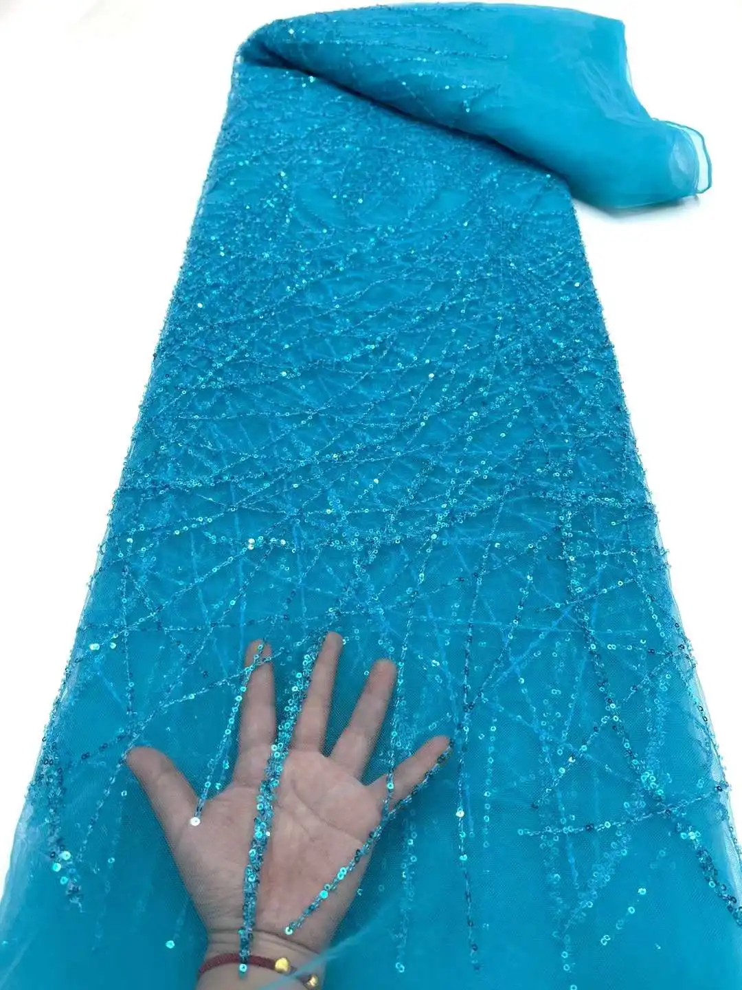 

Onion Pink African Lace Fabric Embroidered Nigerian Organza Sequins Lace Fabric 2021 High Quality French Tulle Lace Fabric 4595B