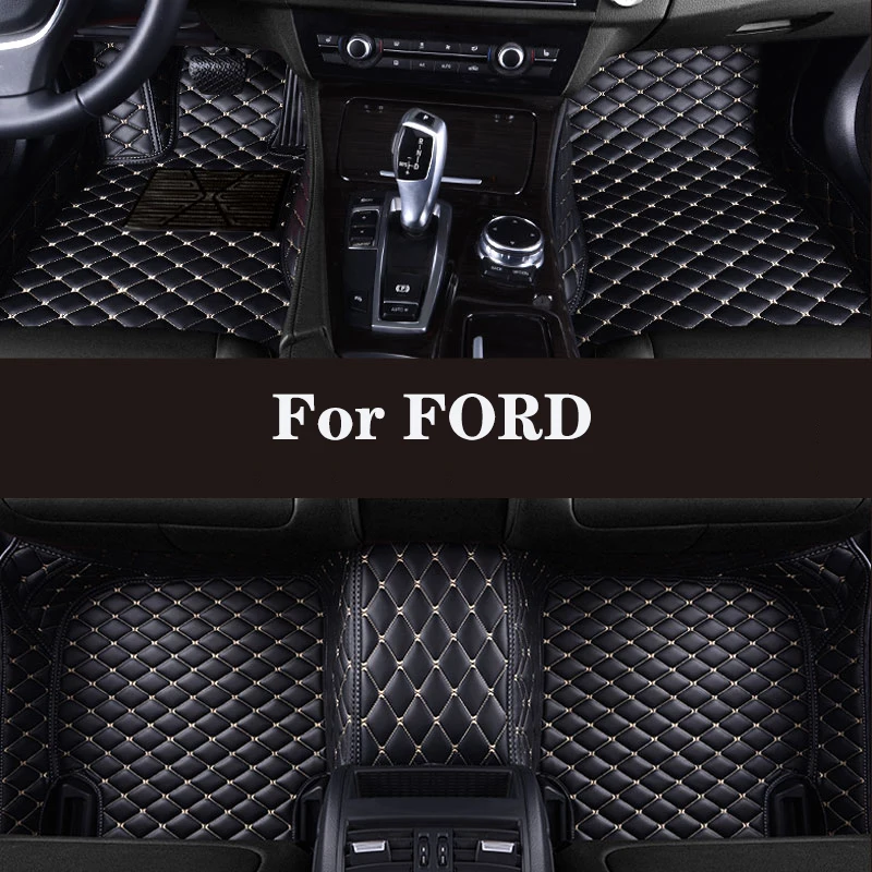 

Full Surround Custom Leather Car Floor Mat For FORD Probe Everest Freestyle Five Hundred i-Max S-MAX Auto Parts