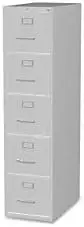 

Commercial Grade Vertical File Cabinet, Light Gray