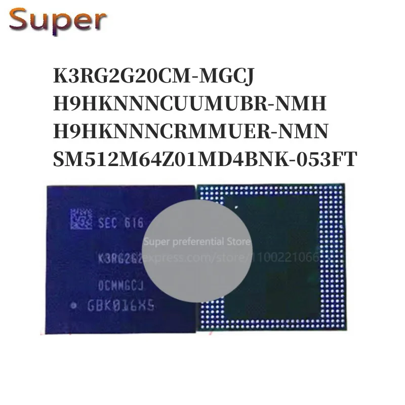 

5PCS K3RG2G20CM-MGCJ H9HKNNNCUUMUBR-NMH H9HKNNNCRMMUER-NMN SM512M64Z01MD4BNK-053FT 366FBGA LPDDR4 3733Mbps 4GB