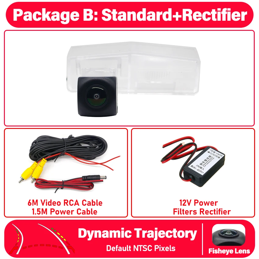 

Камера заднего вида для Toyota RAV4 XA40 2013 2014 2015 2016 2017 2021, камера заднего вида ночного видения, водонепроницаемая, RCA